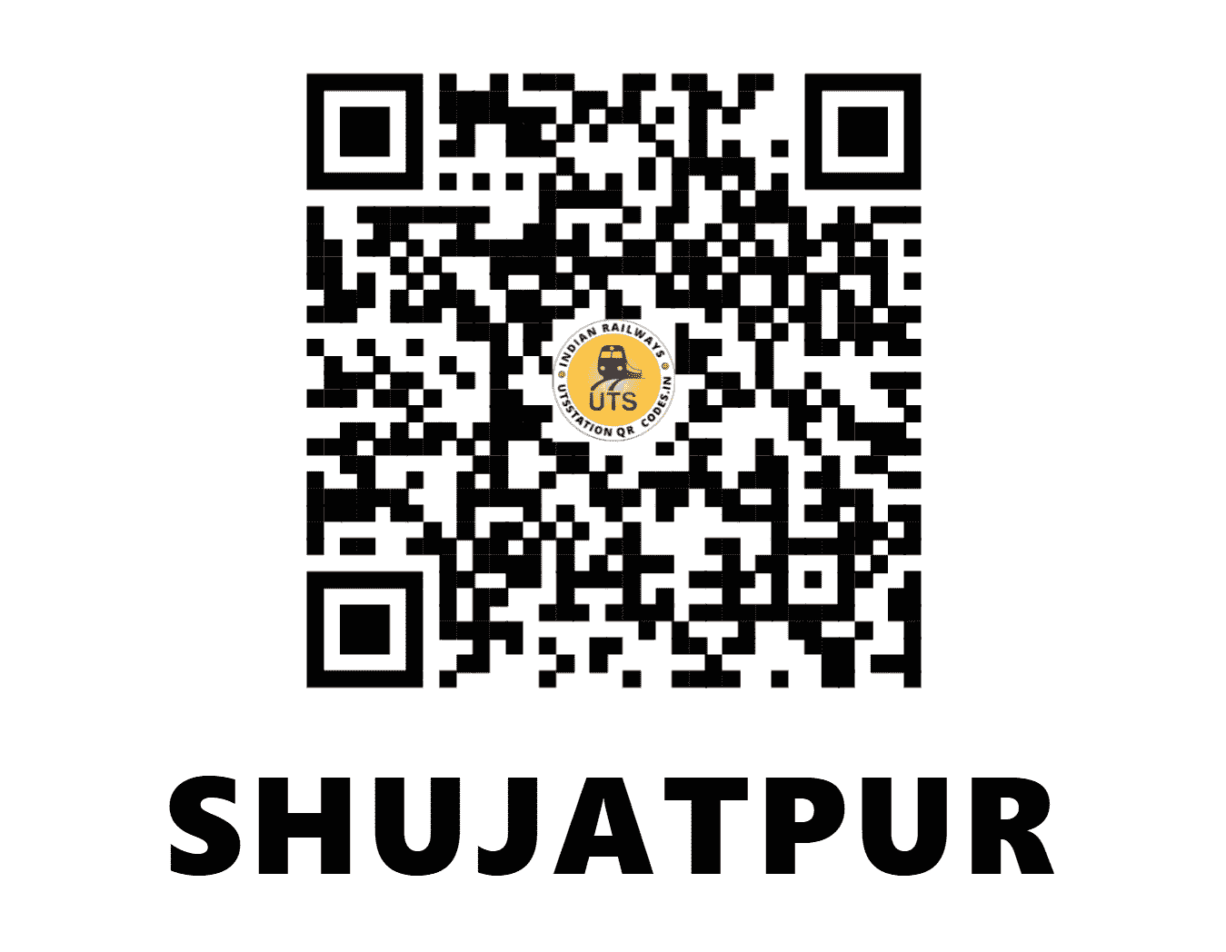 UTS QR Code for SHUJATPUR - SJT (NC - UTTAR PRADESH)